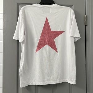 Golden Goose Pink sparkly T Shirt Size L